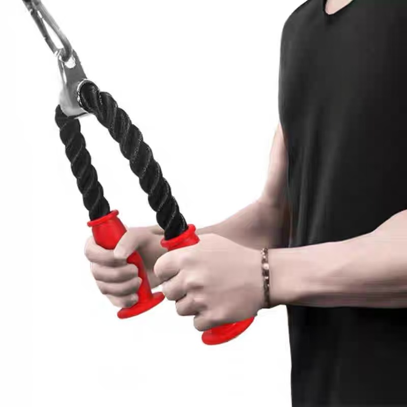Home Gym Equipment Set - Ergonomiczny, antypoślizgowy uchwyt na linkę tricepsową