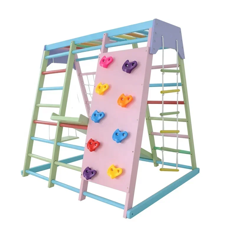 Home Gym Equipment Set - Drewniany zestaw do wspinaczki dla dzieci