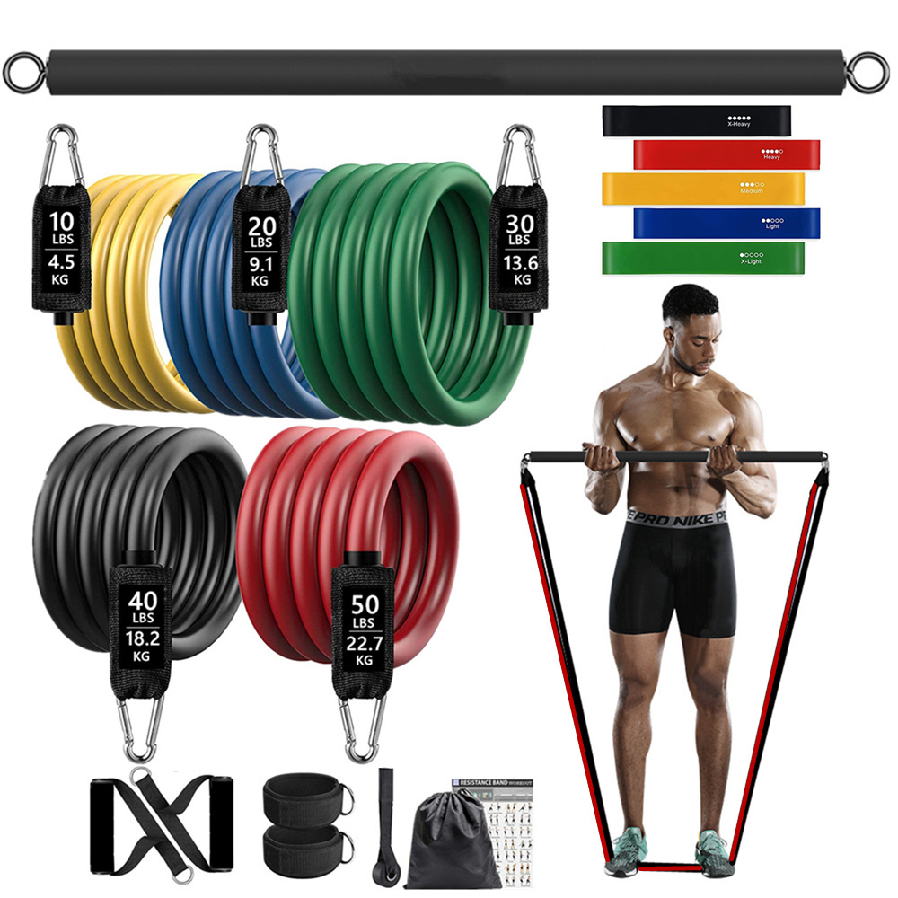 Home Gym Equipment Set - 150lb Fitness Booty opaska elastyczna trening