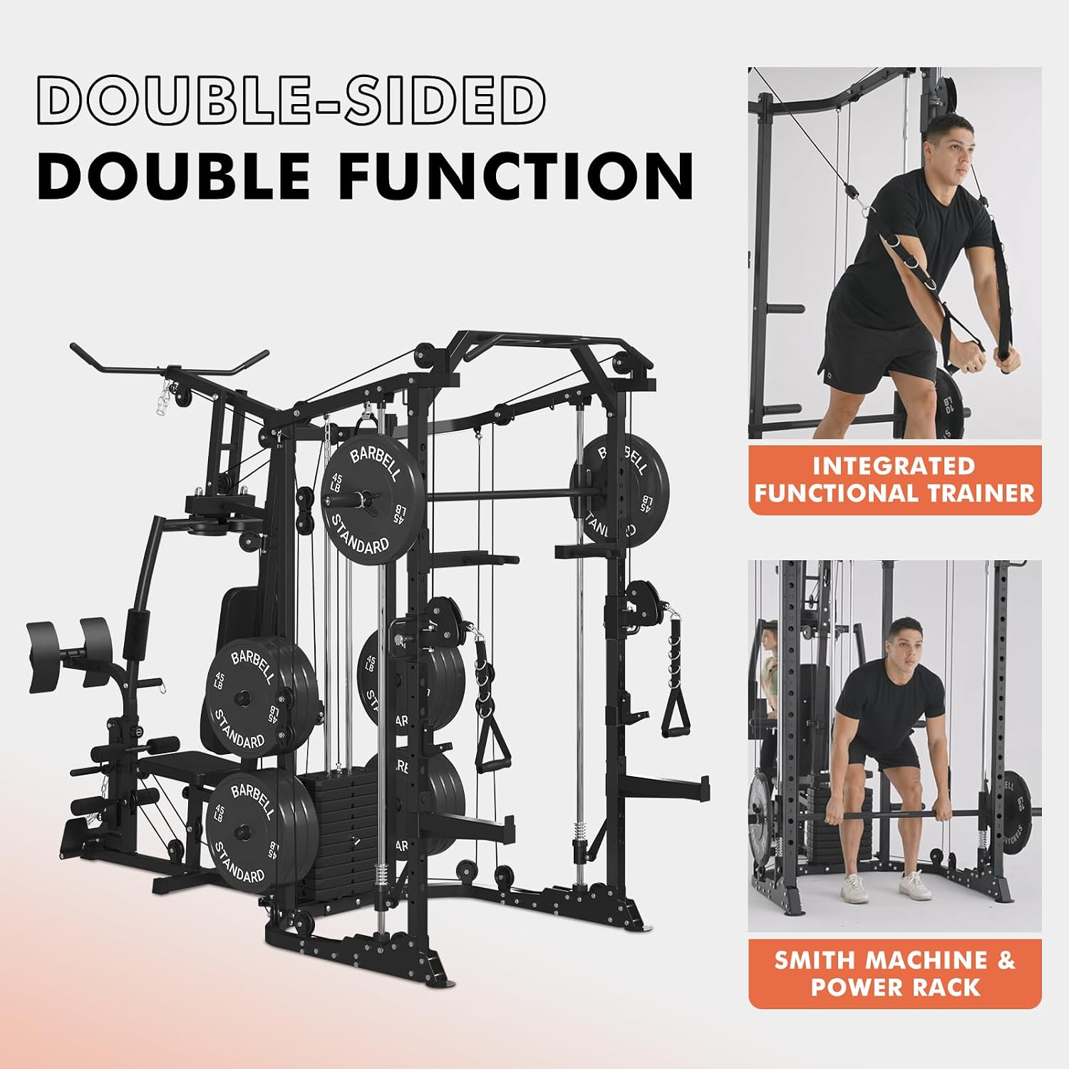 Podwójna stacja SmithΔ z klatk – Home Gym With Smith Machine recenzja i cena